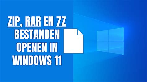 7z bestand openen.